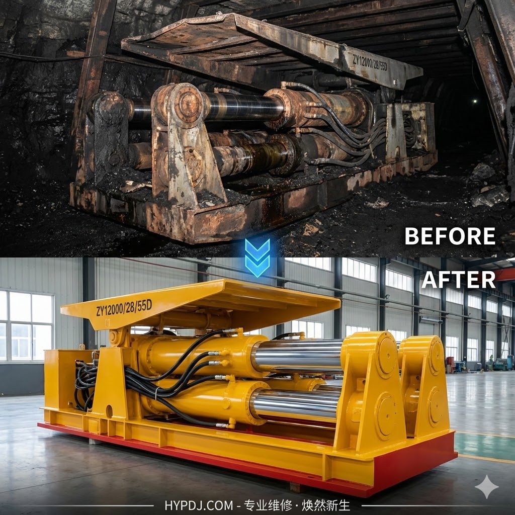 ZY12000/28/55D液压支架维修:从故障诊断到高效修复的全流程解析